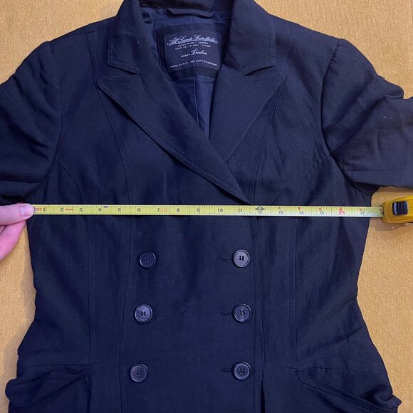 All Saints "Rare" Vintage Gwen Linen Mix Coat UK12 - Picture 13 of 16